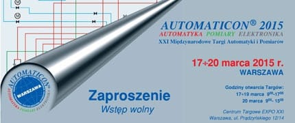 Zapraszamy na targi AUTOMATICON 2015