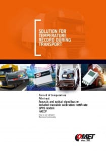 Rejestrator temperatury z drukarką do naczep