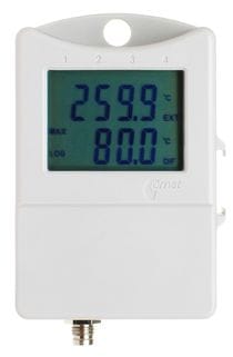 Dwukanałowy rejestrator temperatury  (1 sonda zewn.) z wyświetlaczem