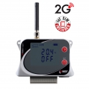 Rejestrator IoT temperatury z 2 wejściami do sond zewnętrznych i z 2 wejściami binarnymi, z wbudowanym modemem 2G i ryczałtową kartą SIM