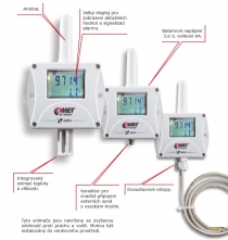 Przetwornik temperatury z 4 złączami CINCH do zewnętrznych sond Pt1000, IoT Sigfox