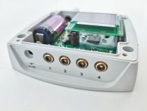 Przetwornik temperatury z 4 złączami CINCH do zewnętrznych sond Pt1000, IoT Sigfox