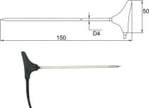 2091-200/0 - sonda do wbijania z kablem 2m