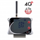 Rejestrator IoT temperatury z 2 wejściami do sond zewnętrznych i z 2 wejściami binarnymi, z wbudowanym modemem 4G i ryczałtową kartą SIM