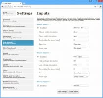 Przetwornik dwukanałowy z czujnikiem zalania, wejściami binarnymi i PoE