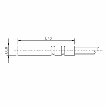 Pt1000TG8/C - sonda temperatury Pt1000 z kablem o długości 10m