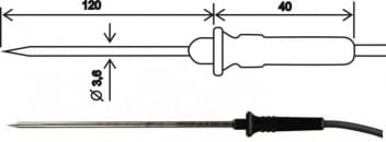 2301-220/E - sonda ręczna z kablem 1 m