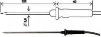 2301-220/C - sonda ręczna z kablem 1 m