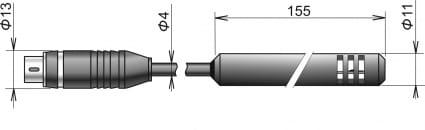 Cyfrowa sonda temperatury/wilgotności z kablem 2 m